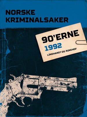 Norske Kriminalsaker 1992 - ebook
